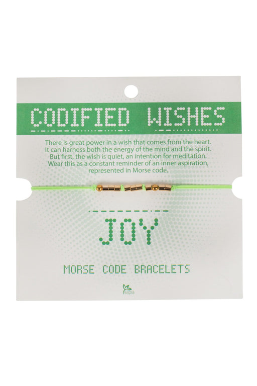 Joy Morse Code Bracelet