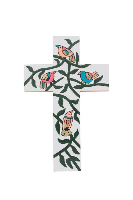 Birdsong Painted Cross 1