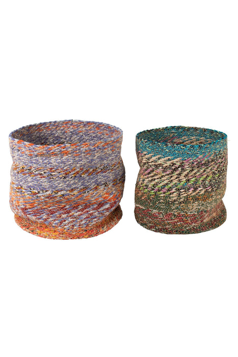 Stitched Sari Basket Set 1