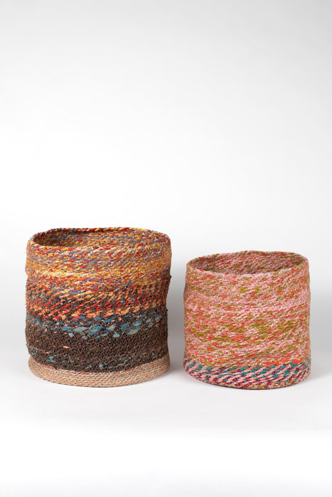 Stitched Sari Basket Set 2