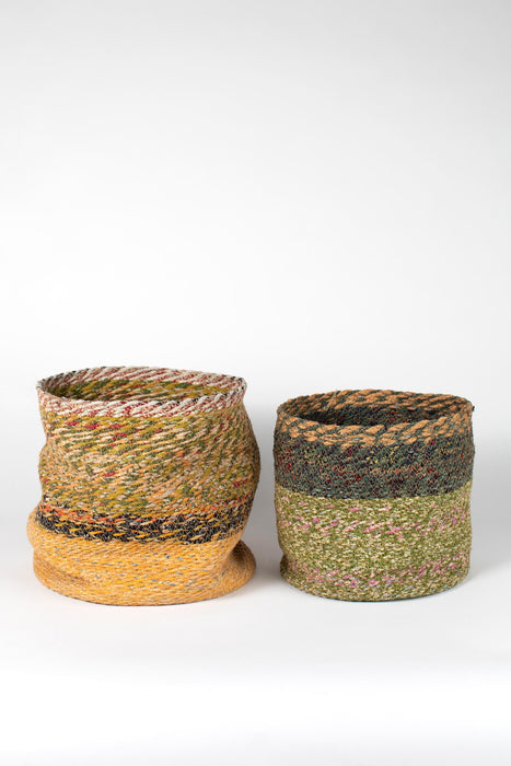 Stitched Sari Basket Set 3
