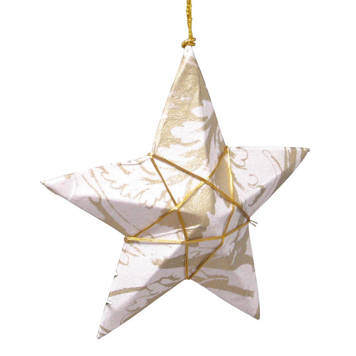 Gold Paper Star Ornament 1