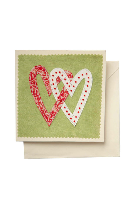 Linked Hearts Greeting Card 1