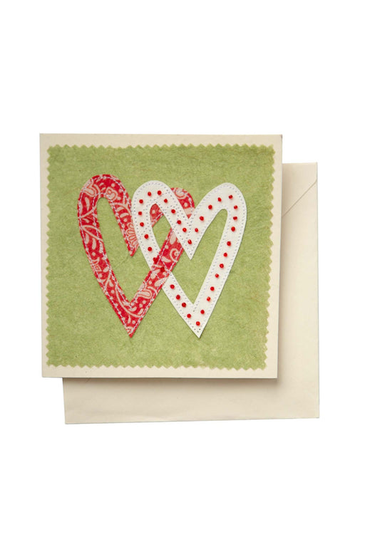 Linked Hearts Greeting Card