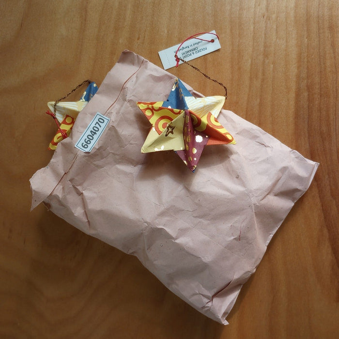 Folded 6 Point Star Ornament 3