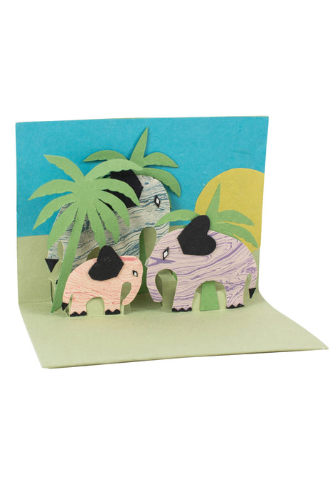Pop Up Elephants Card 1