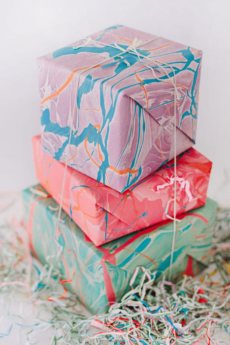 Marbleized Gift Wrap 4