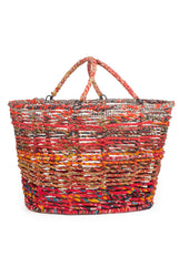 Recycled Sari Market Basket