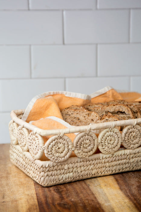 Palm Medallion Bread Basket 5