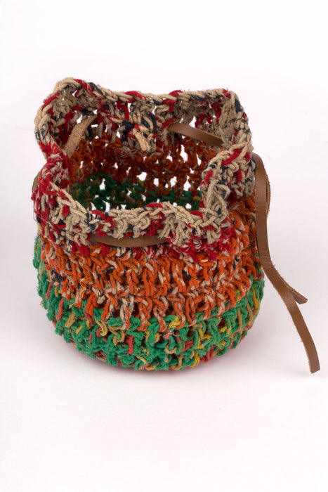 Crocheted Sari Gift Bag 2