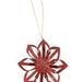 Touch of Gold Star Ornament Red thumbnail 1