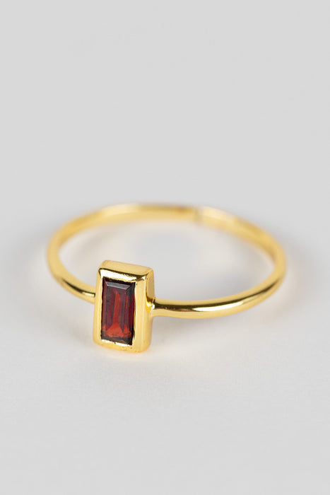 Garnet Gold Ring 2