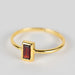 Garnet Gold Ring thumbnail 2