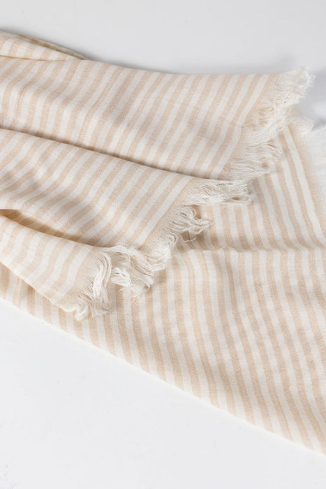 Nicely Neutral Striped Scarf 3