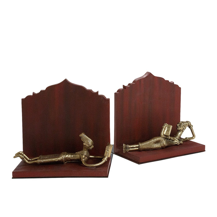 Dhokra Brass Bookends 1