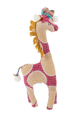 Kantha Stitch Stuffed Giraffe