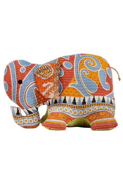 Upcycled Sari Elephant (XL) 1