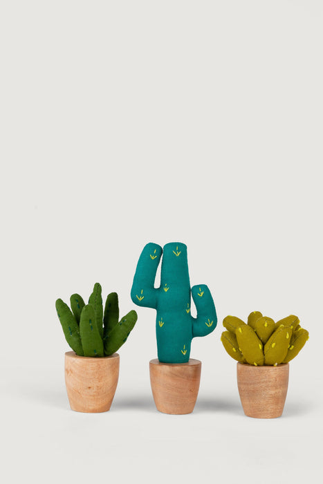 Handmade Mini Cotton Prickly Pear Cactus 3