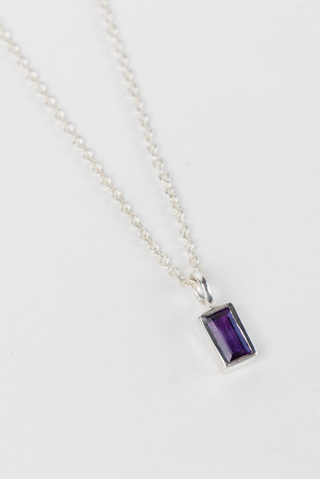 Silver Amethyst Necklace 2