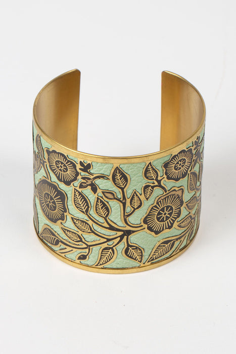 Floral Cuff Bracelet - I 2