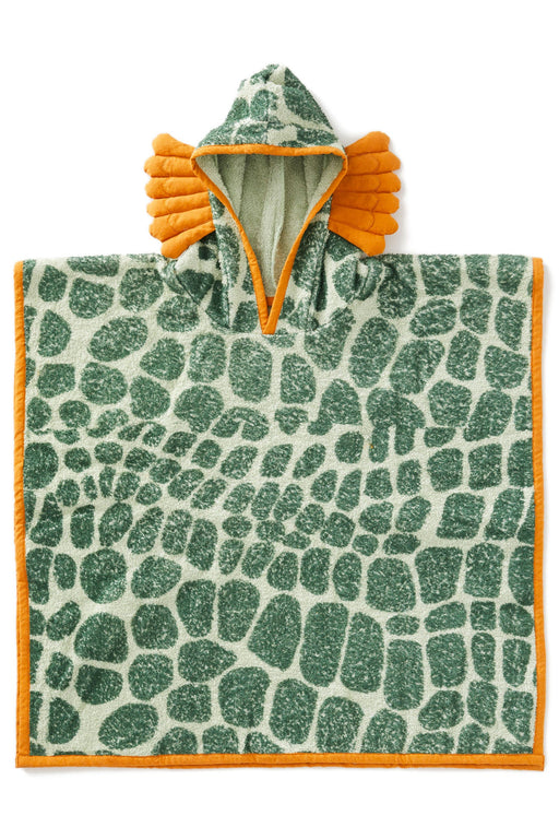 FIERCE CREATURE TOWEL  green/orange, one size