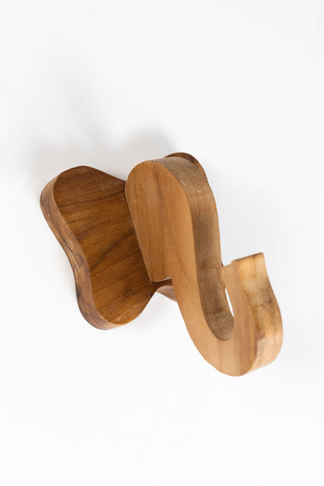 Wooden Elephant Wall Hook 3