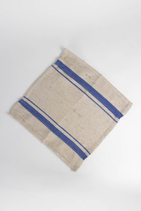 Blue Tan Wide Stripe Dish Cloth - Set of Three 2