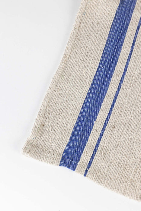Blue Tan Wide Stripe Dish Cloth - Set of Three 3