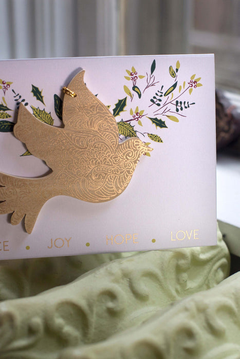 Peace Dove Ornament Card 2