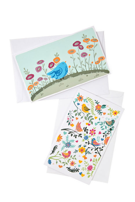 Feathers and Flowers Cards 1