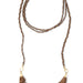 Leather Tassel Tie Necklace thumbnail 1