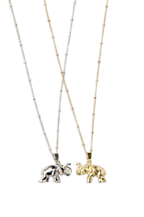 Elephant Charm Necklace Set 1