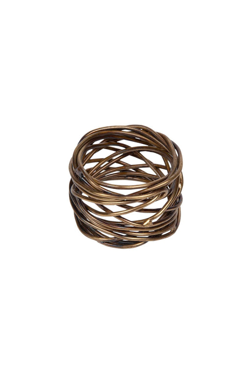 Twisted Brass Napkin Ring