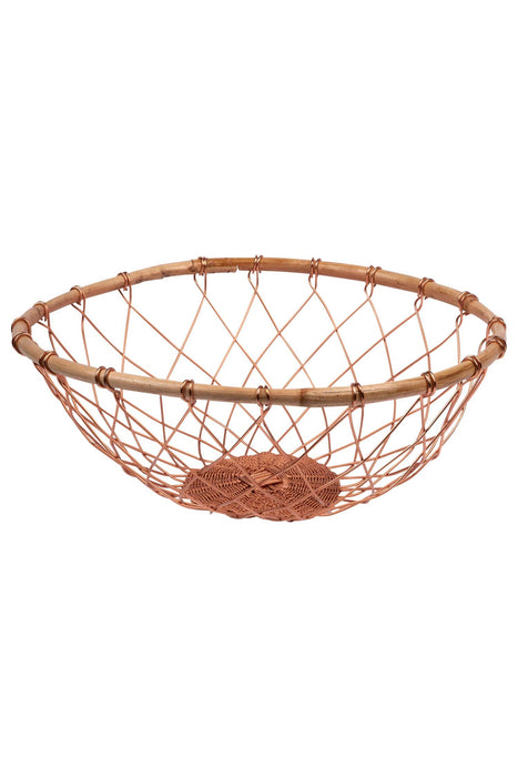 Copper & Bamboo Basket (Lg) 1