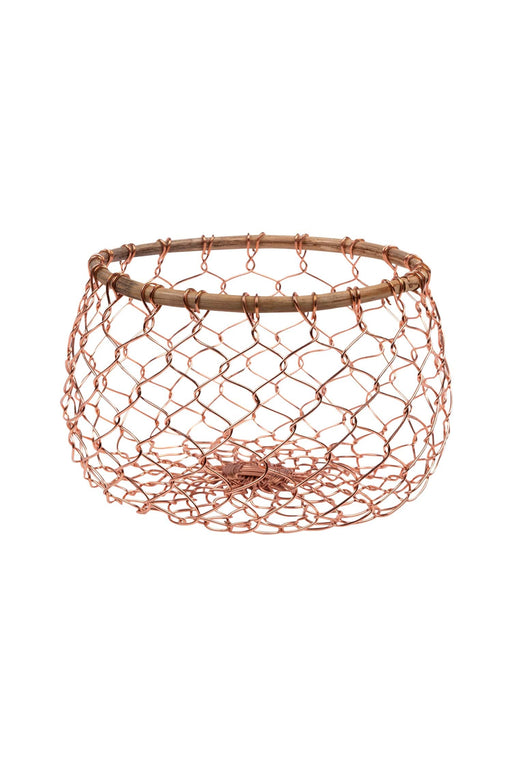 Copper & Bamboo Basket (Sm)