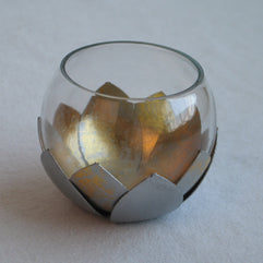 Pretty Petals Votive (Gold)