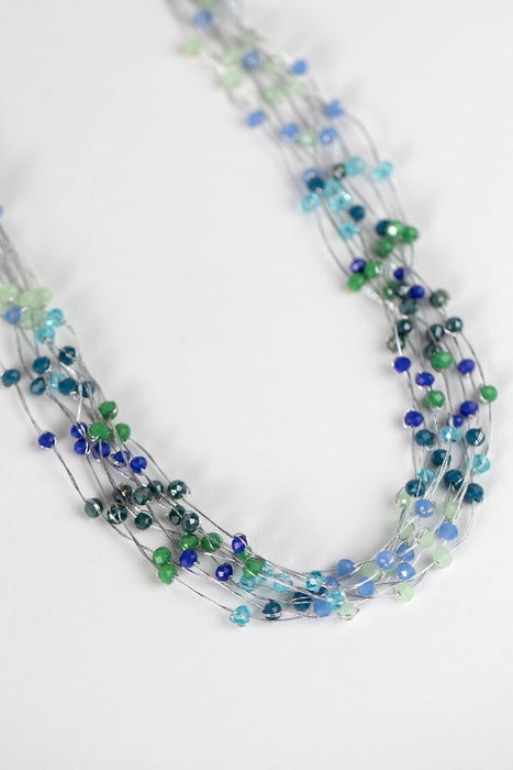 Cool Tones Cluster Necklace 2