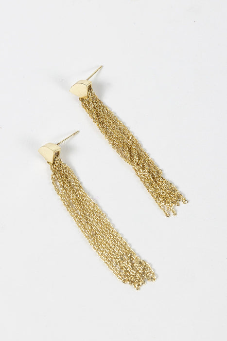 Triangle Fringe Earrings 2