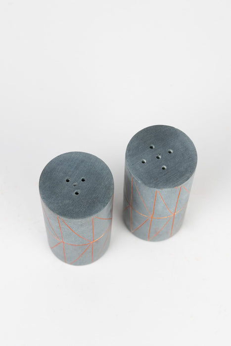 Geo Stone Salt and Pepper Shakers 3