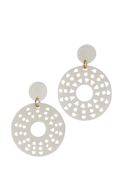 Pale Sun Drop Earrings 1