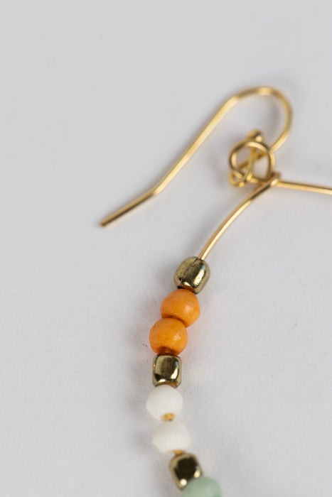 Peachy Teardrop Earrings 4