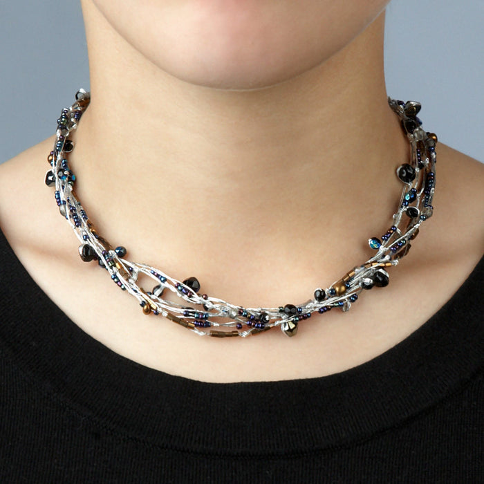 Suspended Galaxies Necklace 2