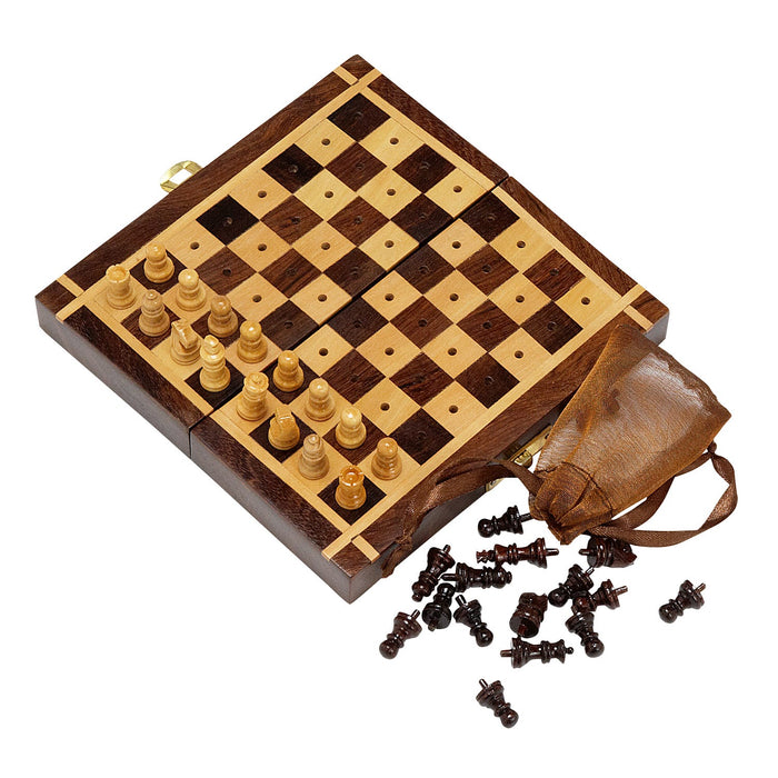 Sheesham Travel Chess Set 3