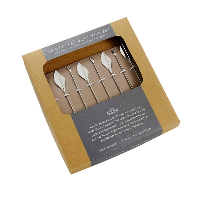 Dainty Leaf Olive Pick Set 1