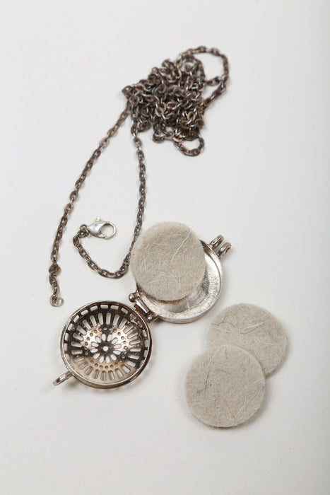 Aromatherapy Silver Necklace 2