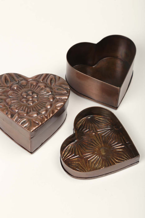 Metal Heart Box (Geometric) 3