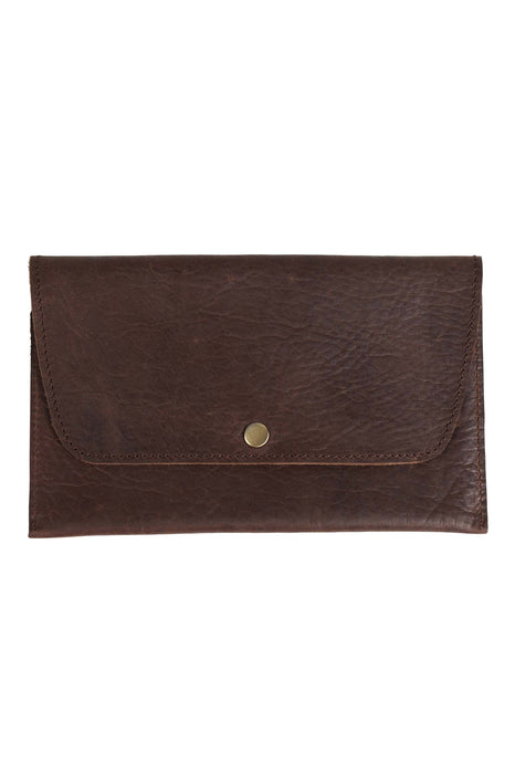 Brown Leather Clutch 1