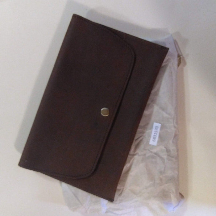 Brown Leather Clutch 6