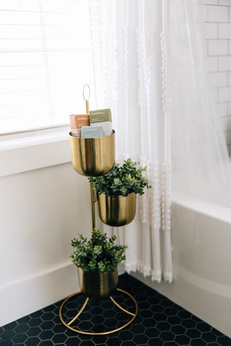 Tiered Brass Plant Stand 5