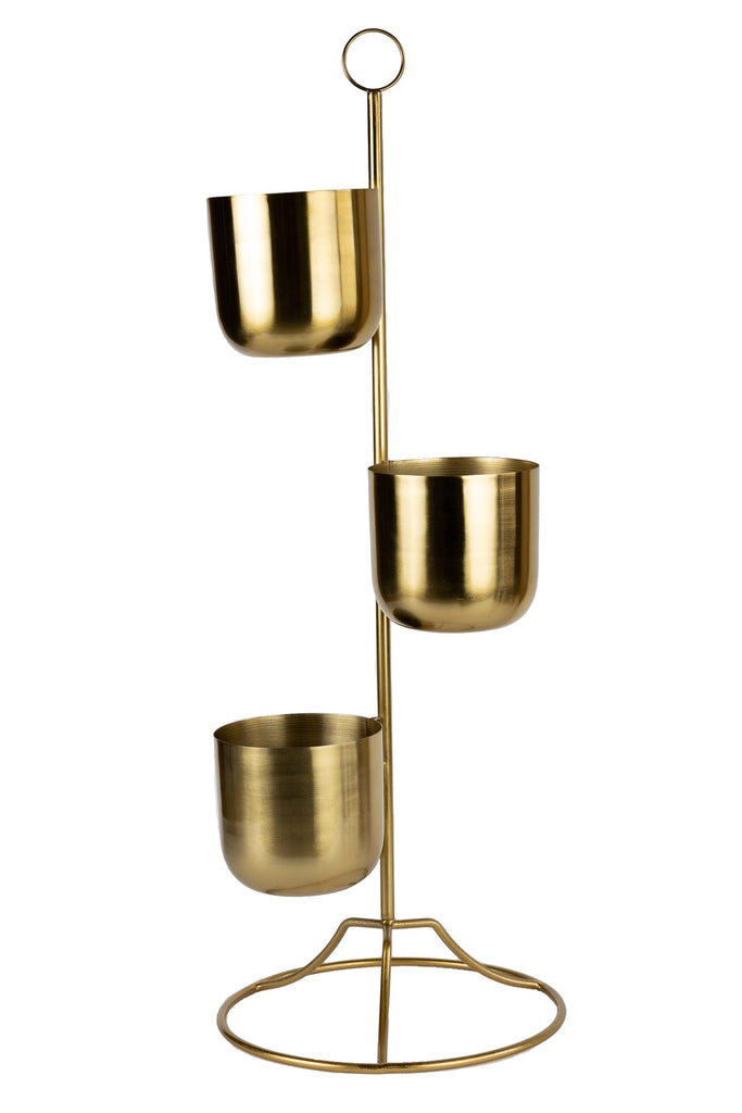 brass plant pot holder Tiered Brass Plant Stand — Ten Thousand Villages